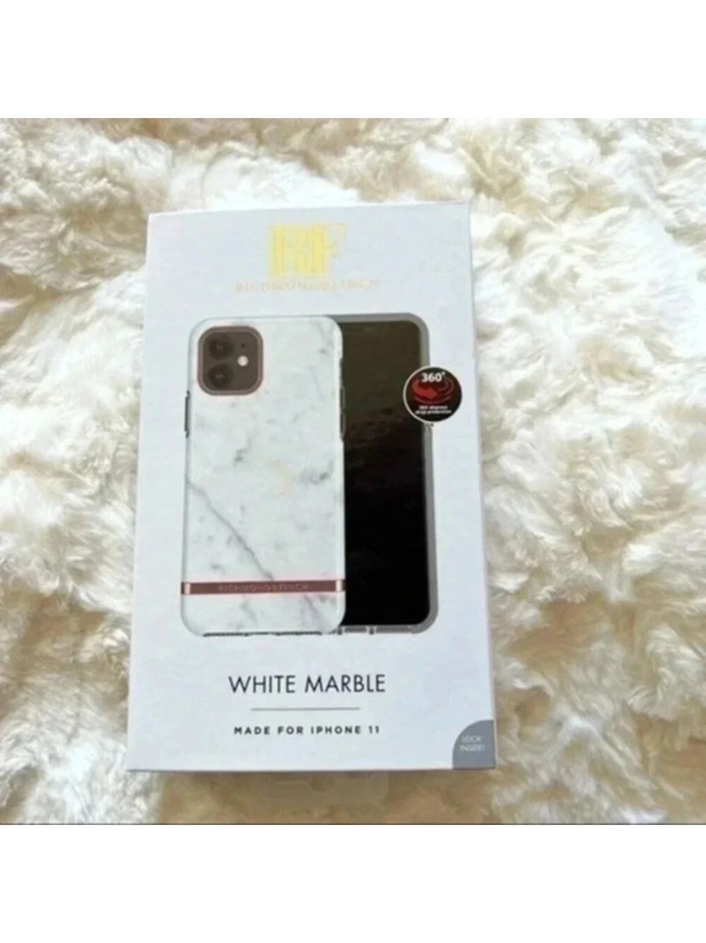 Richmond & Finch iPhone 11 Rose Gold white marble case
